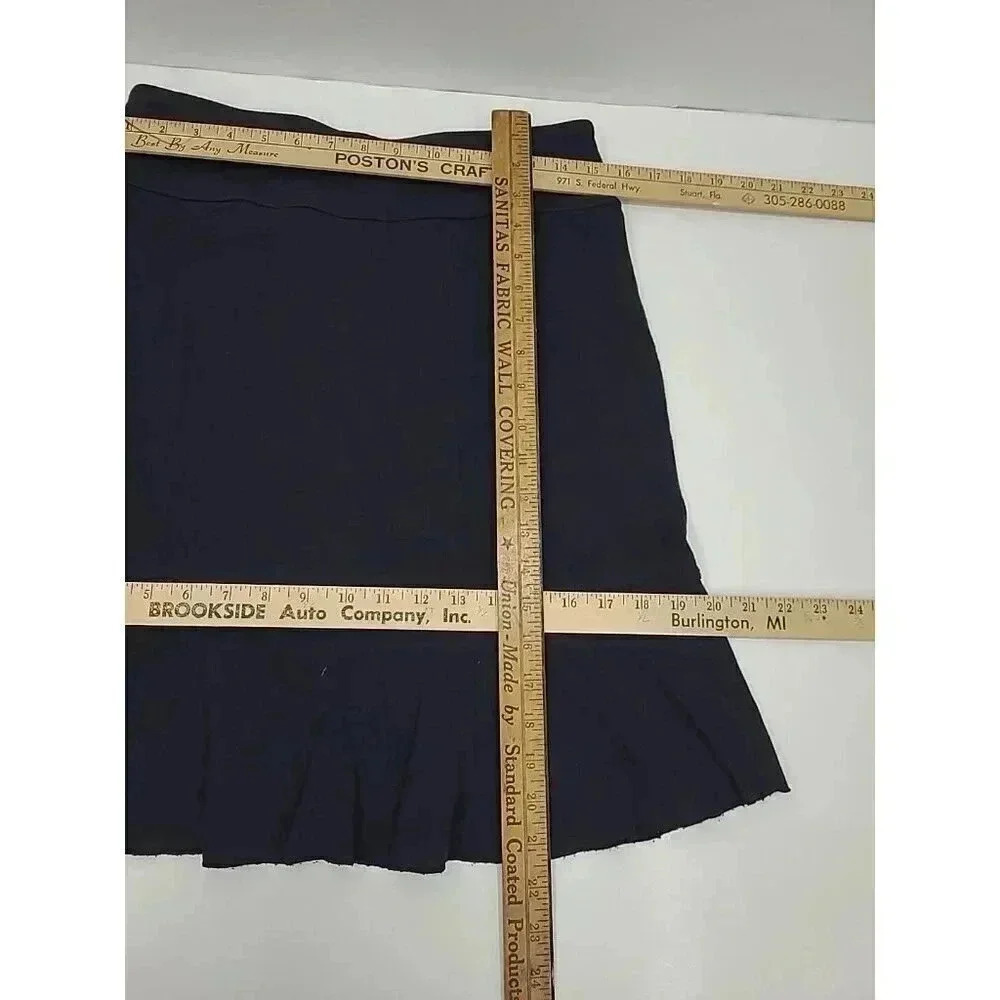 Athleta Knit Skirt Women's Size Small Black Ruffle Skirt - Picture 3 of 9